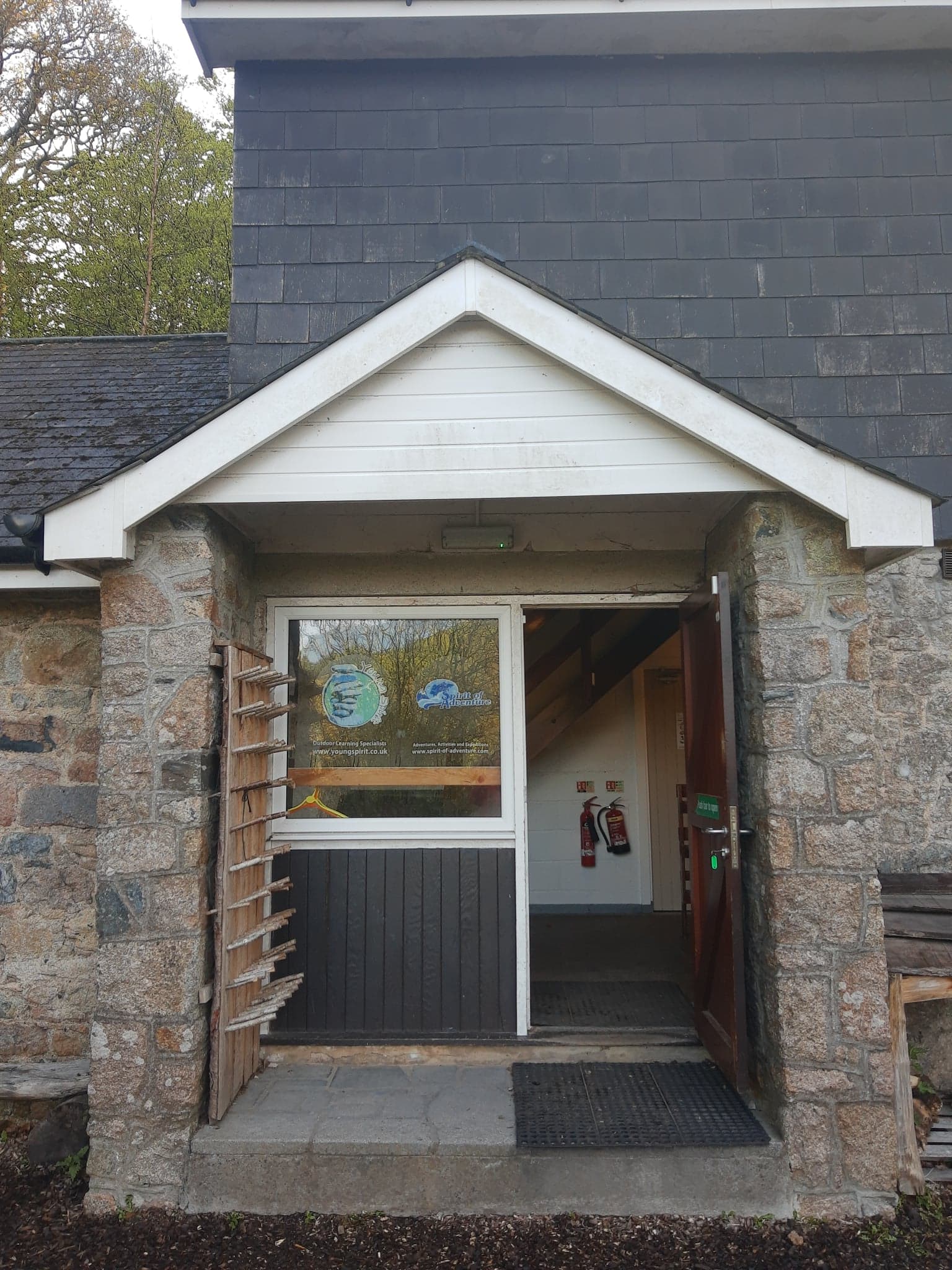 Large group accommodation front door
