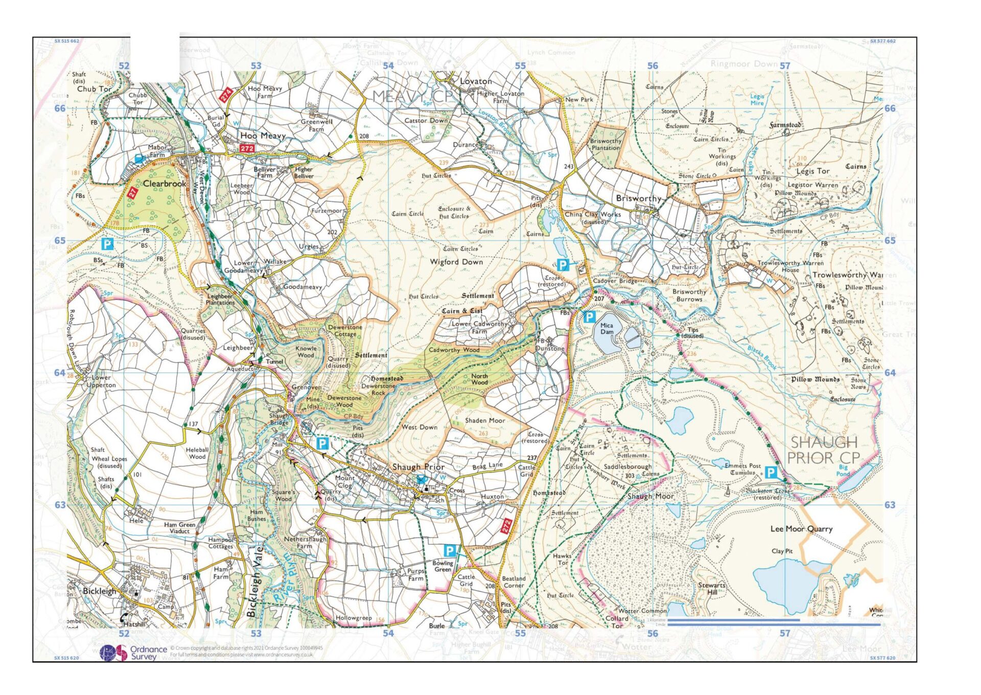 DewerStone Cottage Large Group Accommodation Location